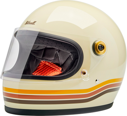 BILTWELL Gringo S helmet in gloss Desert Spectrum finish, XL size, featuring a sleek motorcycle helmet design.