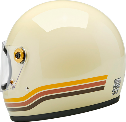 BILTWELL Gringo S helmet in gloss Desert Spectrum finish, XL size, with a sleek, vintage-inspired motorcycle helmet design.