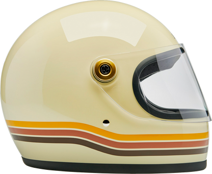 BILTWELL Gringo S helmet in glossy Desert Spectrum finish, XL size, featuring a retro motocross style and durable shell.
