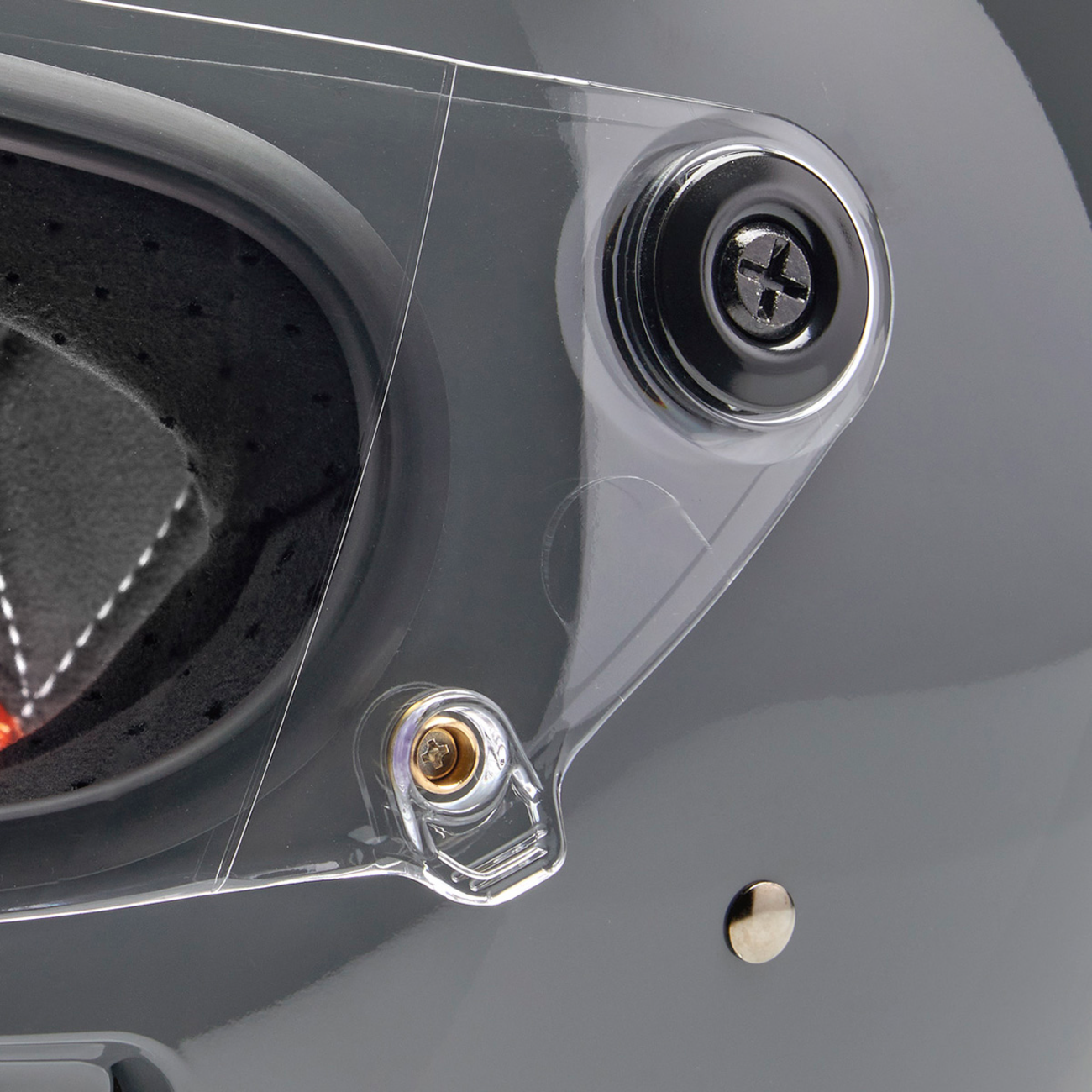 Biltwell Gringo SV helmet in gloss storm gray, XS size, featuring a sleek motorcycle helmet design with matte finish and ventilation vents.