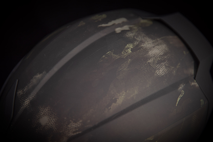 Black ICON Airflite™ helmet with MIPS® technology, small size, shown from the front, featuring a sleek aerodynamic design.