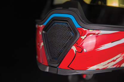 Gold ICON Airflite™ Helmet in small size with Freedom Spitter design, featuring sleek construction and advanced safety features.