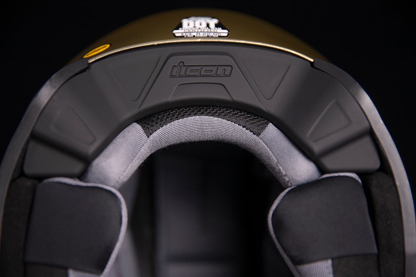 Bill's Exhausts ICON Airflite™ Helmet in Jewel Gold with MIPS® protection, 2XL size, featuring a sleek aerodynamic design.