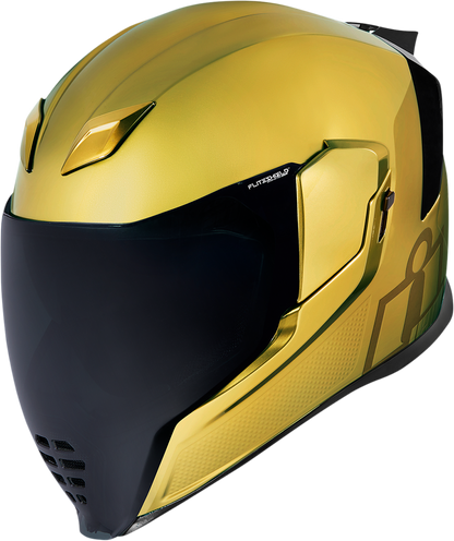 ICON Airflite™ Helmet in Jewel Gold with MIPS®, size XS, featuring aerodynamic design and integrated safety features.