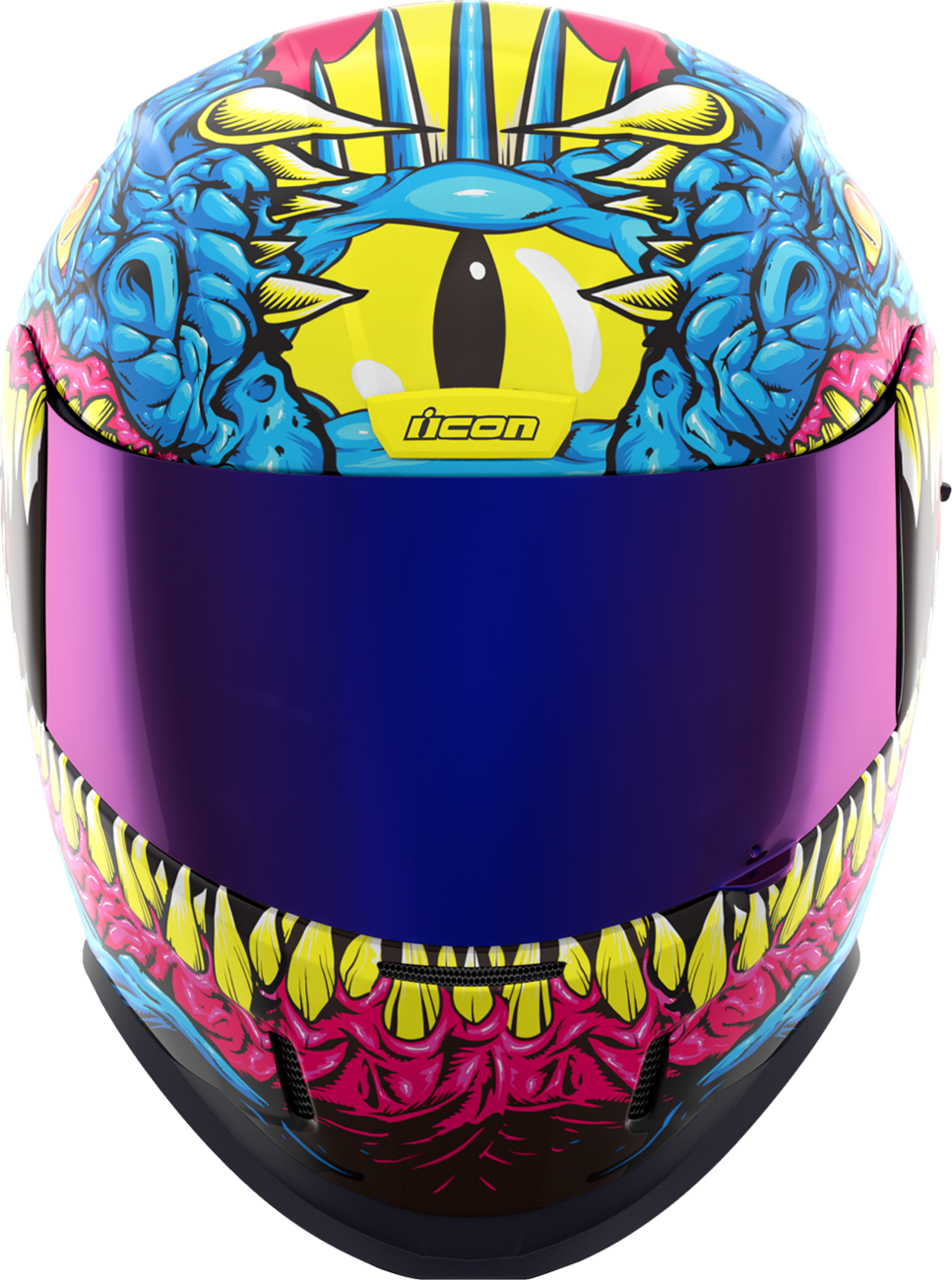 Blue ICON Airform™ Kryola Kreep helmet with MIPS® protection, featuring a sleek design and XS size, for motorcycle safety.