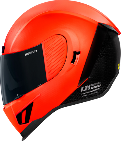 ICON Airform™ Helmet with MIPS, Counterstrike design in red, large size, featuring a sleek helmet for safety and style.
