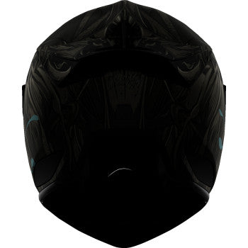 Gray ICON Domain™ Helmet Grand Maw in XL size, featuring a sleek design and durable construction by Bill's Exhausts.