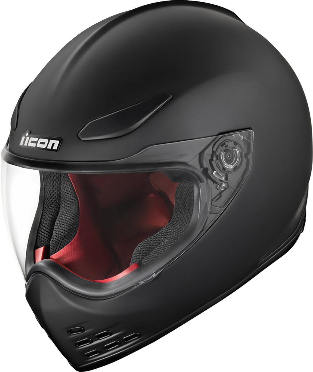 Bill's Exhausts ICON Domain™ helmet in rubatone finish, XL size, showcasing a sleek motorcycle helmet design.