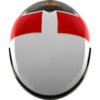 White ICON Domain™ Helmet Slabtown edition in 3XL size, featuring a sleek design and durable construction by Bill's Exhausts.