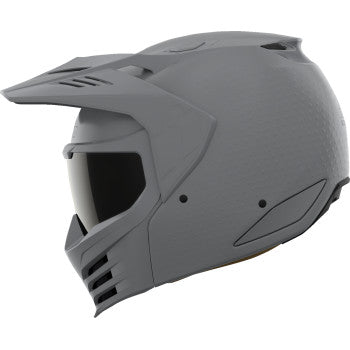 ICON Elsinore™ helmet by Bill's Exhausts, gray Monotype design, XS size, visible helmet with sleek matte finish.