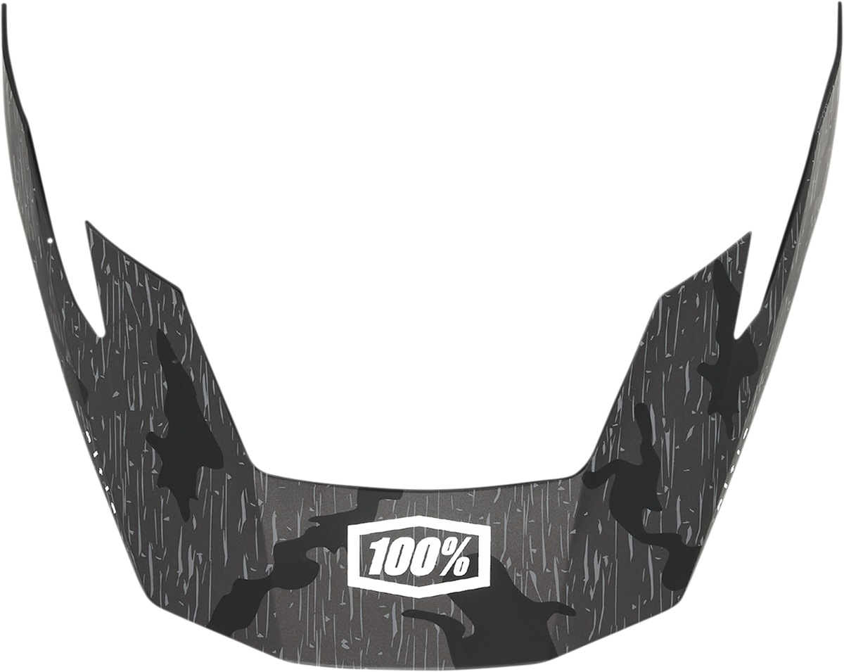 Bill's Exhausts 100% Altis visor in camo for helmets, showcasing a camouflage helmet visor with adjustable fit.