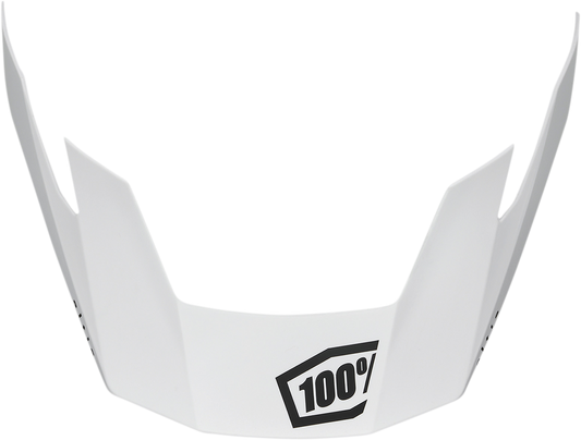 White 100% Altis visor for helmets, compatible with Bill's Exhausts helmets, featuring a sleek, clear design.