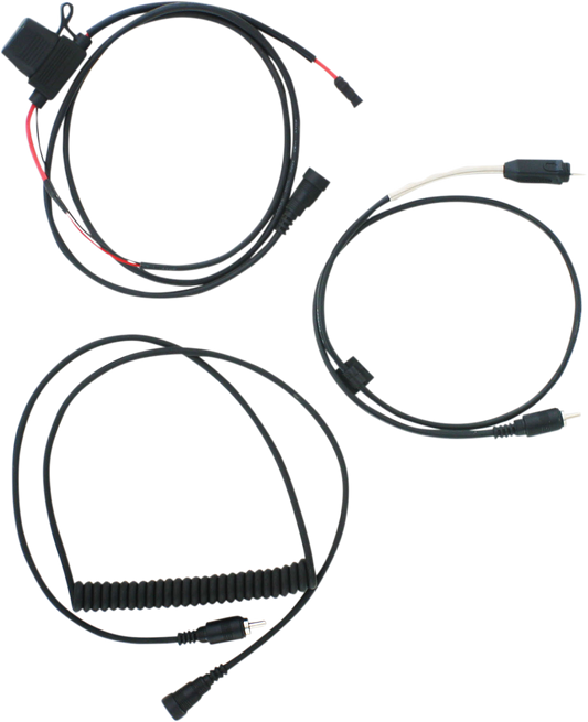 Bill's Exhausts AFX Electric Shield Power Cord for helmets parts, showing the black power cord with connector ends.