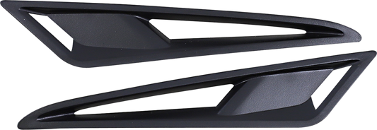 Alpinestars SM5 helmet chin side vents in black, part of helmet ventilation components, designed for improved airflow.