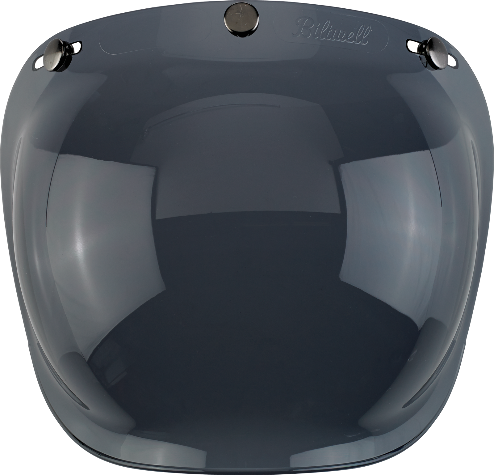 Biltwell Bubble Shield Smoke helmet part by Bill's Exhausts, clear protective visor for motorcycle helmets.