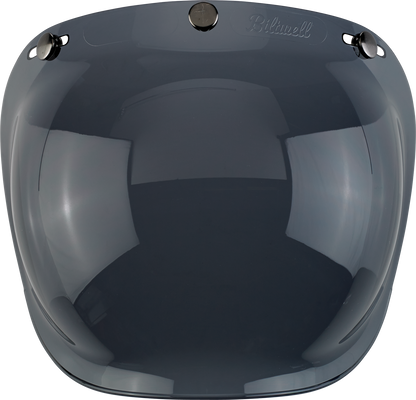 Biltwell Bubble Shield Smoke helmet part by Bill's Exhausts, clear protective visor for motorcycle helmets.