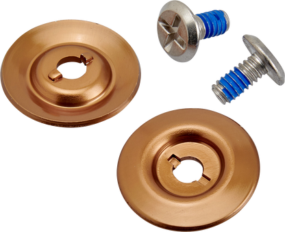 BILTWELL Gen 2 hardware kit with stainless steel screws and bronze baseplate for helmets, part number 0034-150-69.
