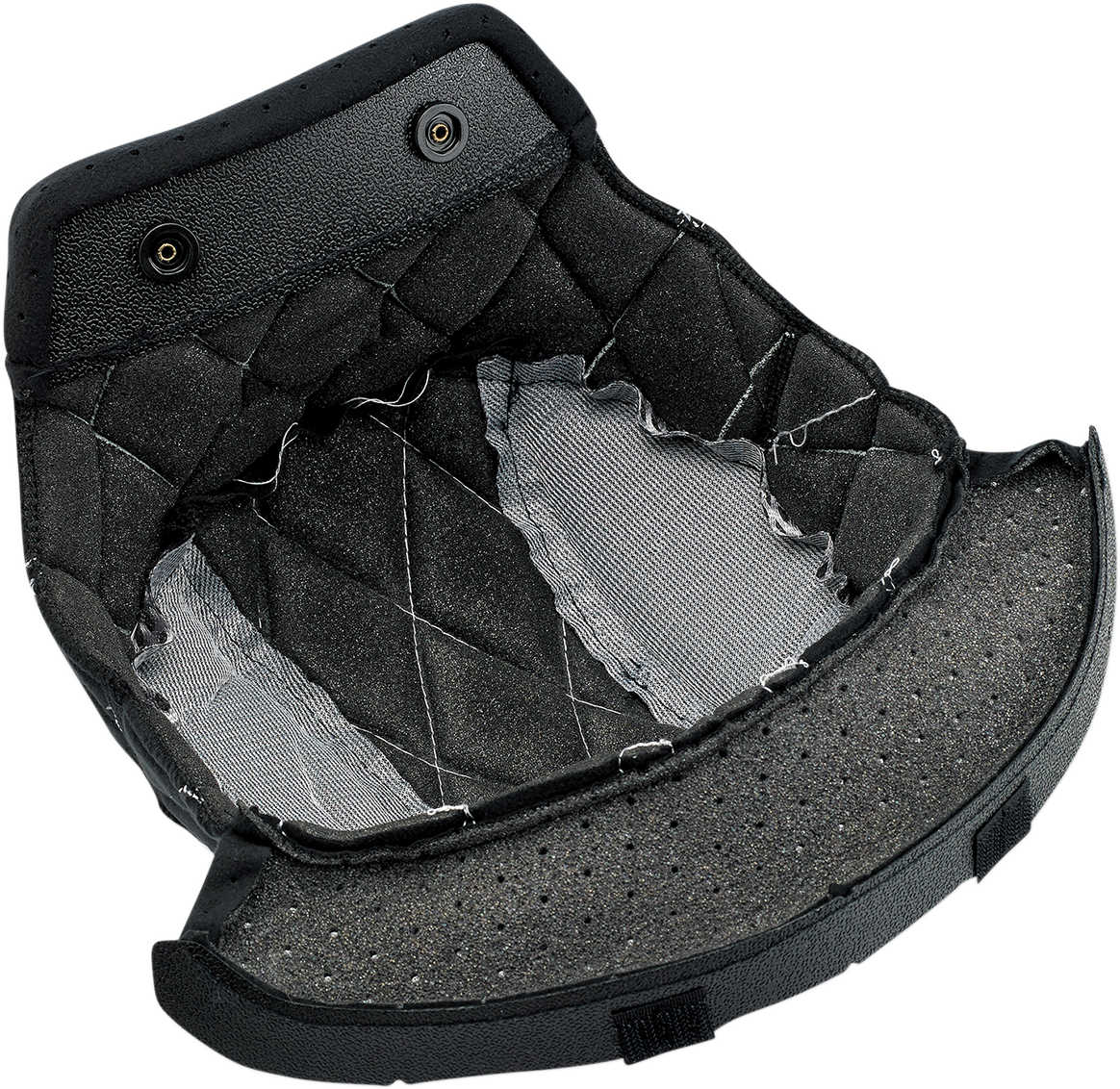 BILTWELL Gringo/Gringo S helmet liner in black and silver, 2XL size, designed for Biltwell helmets.