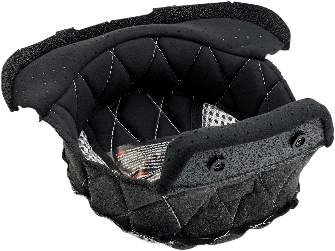 Black and silver BILTWELL Gringo/Gringo S helmet liner in XL size, featuring padding and interior components for helmet comfort.