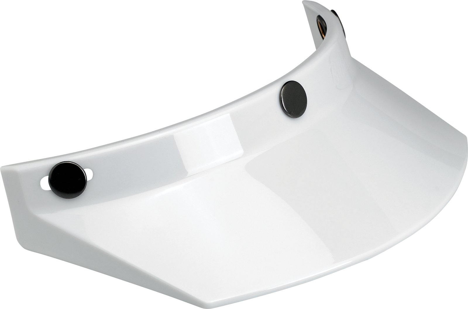 White BILTWELL Moto 3-Snap Visor for helmets, compatible with 2002-562 model, designed for motorcycle helmets.