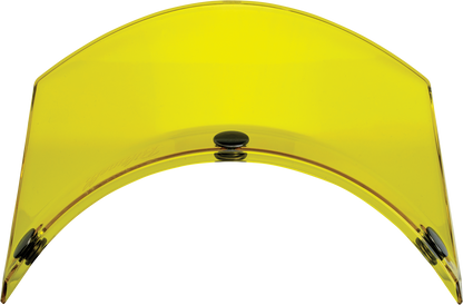 Yellow BILTWELL Moto 3-Snap Visor for helmets, designed for motorcycle helmets, by Bill's Exhausts.