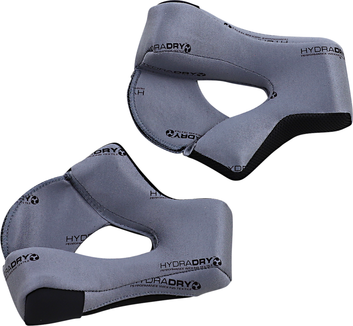 Gray ICON Airflite™ Cheek Pads with Hydradry™ lining, medium size, compatible with helmet parts by Bill's Exhausts.