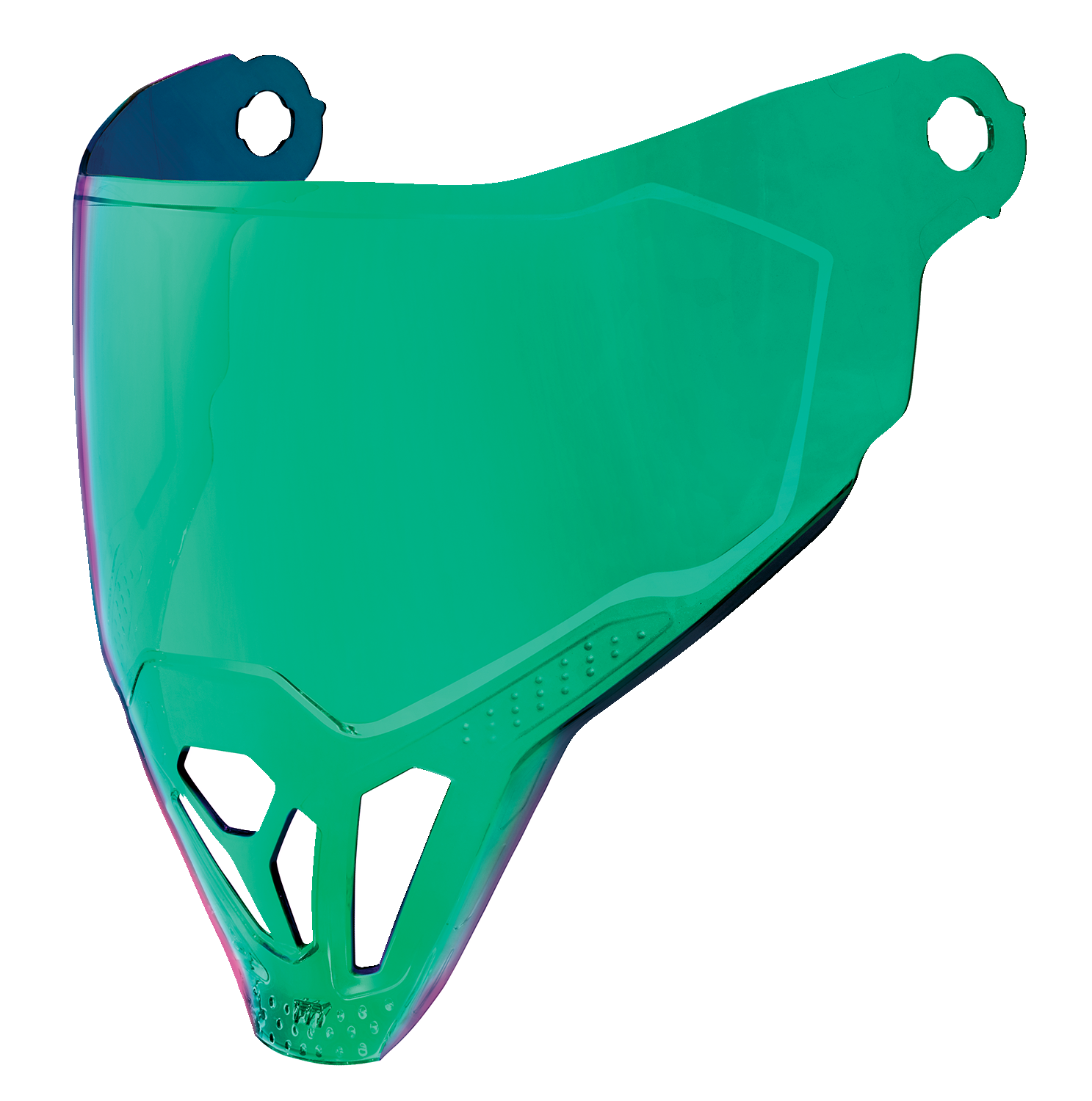 ICON Airflite™ ForceShield™ helmet part in RST Green, designed for helmet protection and style by Bill's Exhausts.