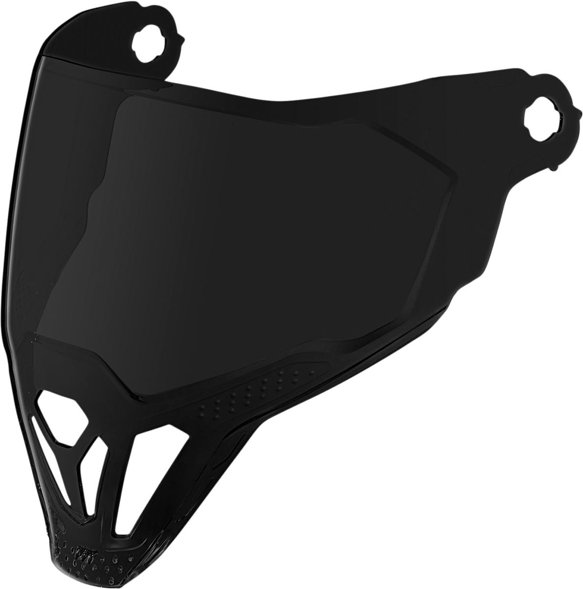 ICON Airflite™ ForceShield™ dark smoke helmet face shield for motorcycle helmets, made by Bill's Exhausts.