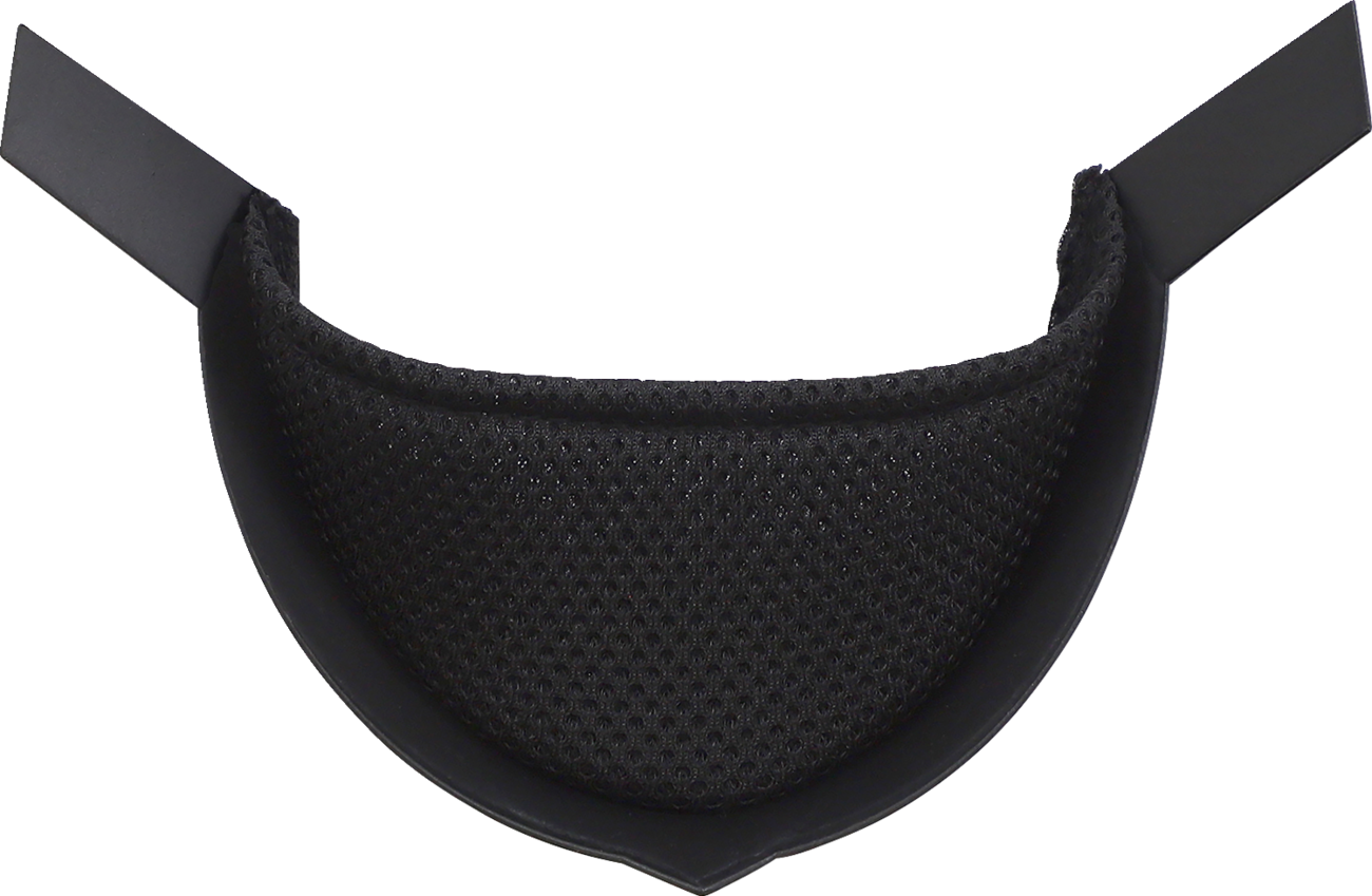 Black ICON Airform™ chin curtain for helmets, designed for Bill's Exhausts helmet parts, provides added comfort and protection.
