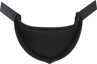 Black ICON Airform™ chin curtain for helmets, designed for Bill's Exhausts helmet parts, provides added comfort and protection.