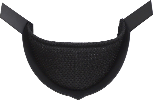 Black ICON Airform™ chin curtain for helmets, designed for Bill's Exhausts helmet parts, provides added comfort and protection.