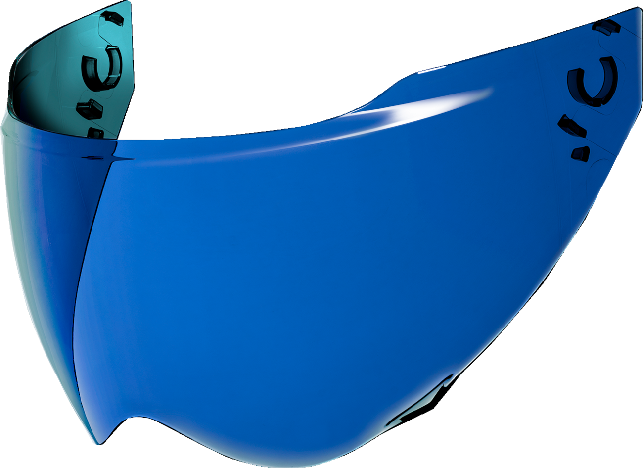Bill's Exhausts ICON Domain™ Shield helmet part in RST Blue, model 22.06, with sleek blue design and logo detail.