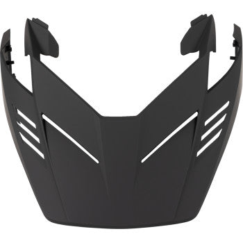 Green ICON Elsinore™ Peak helmet part for Magnacross, size XS-S, by Bill's Exhausts, showing the helmet's peak and design.