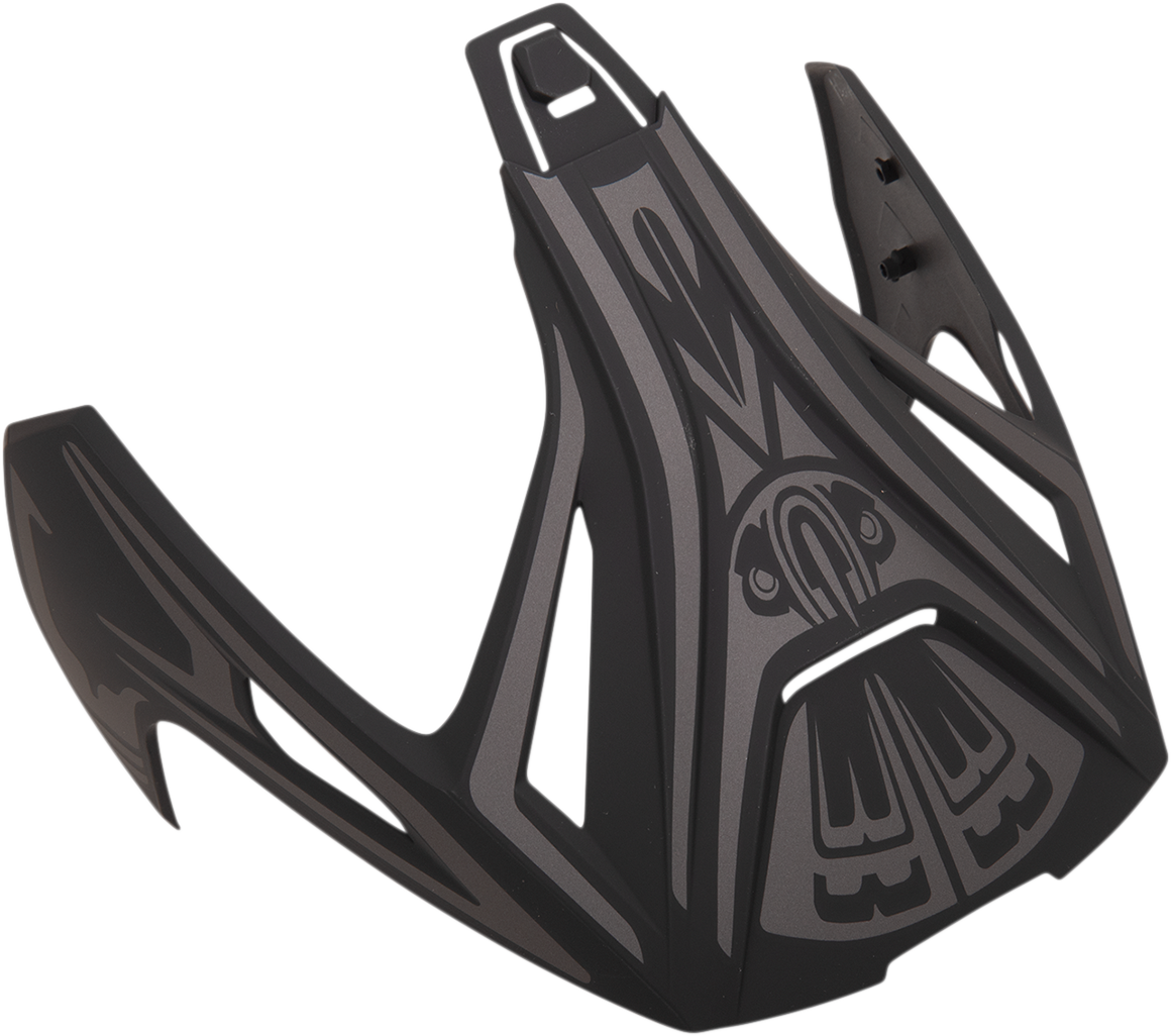 Black and gray ICON Variant Pro™ Visor for helmet, featuring a sleek, durable design from Bill's Exhausts helmet parts collection.