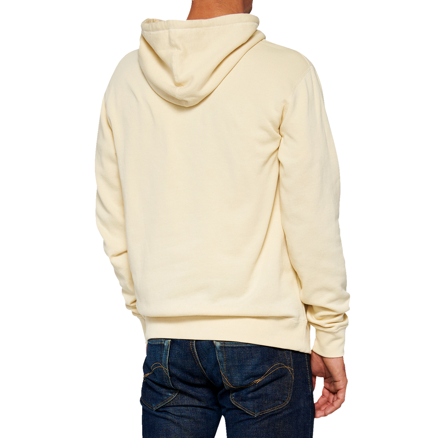Bill's Exhausts 100% Icon Pullover Hoodie in chalk, XL, featuring a comfortable fit and iconic logo design.