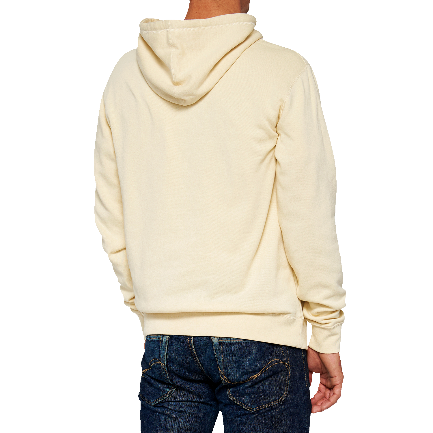 Bill's Exhausts 100% Icon Pullover Hoodie in chalk, XL, featuring a comfortable fit and iconic logo design.