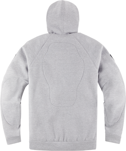 Gray ICON Uparmor™ Hoodie by Bill's Exhausts in XL, displayed with a front view showcasing its casual fit and soft fabric.