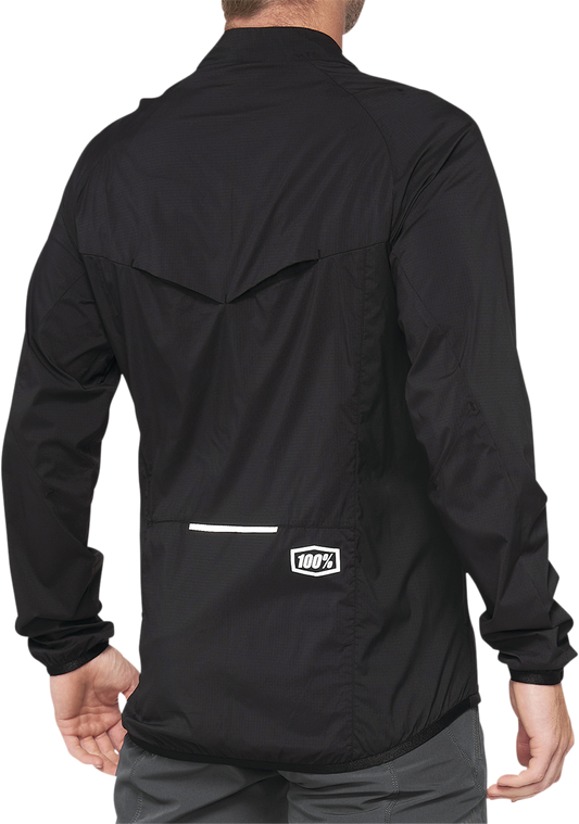 Black Corridor Jacket by Bill's Exhausts, large size, showcasing the stylish, durable jacket with a sleek design and brand logo.