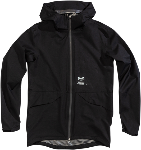 Black Hydromatic Parka jacket by Bill's Exhausts in large size, featuring a durable, stylish design for cold weather wear.