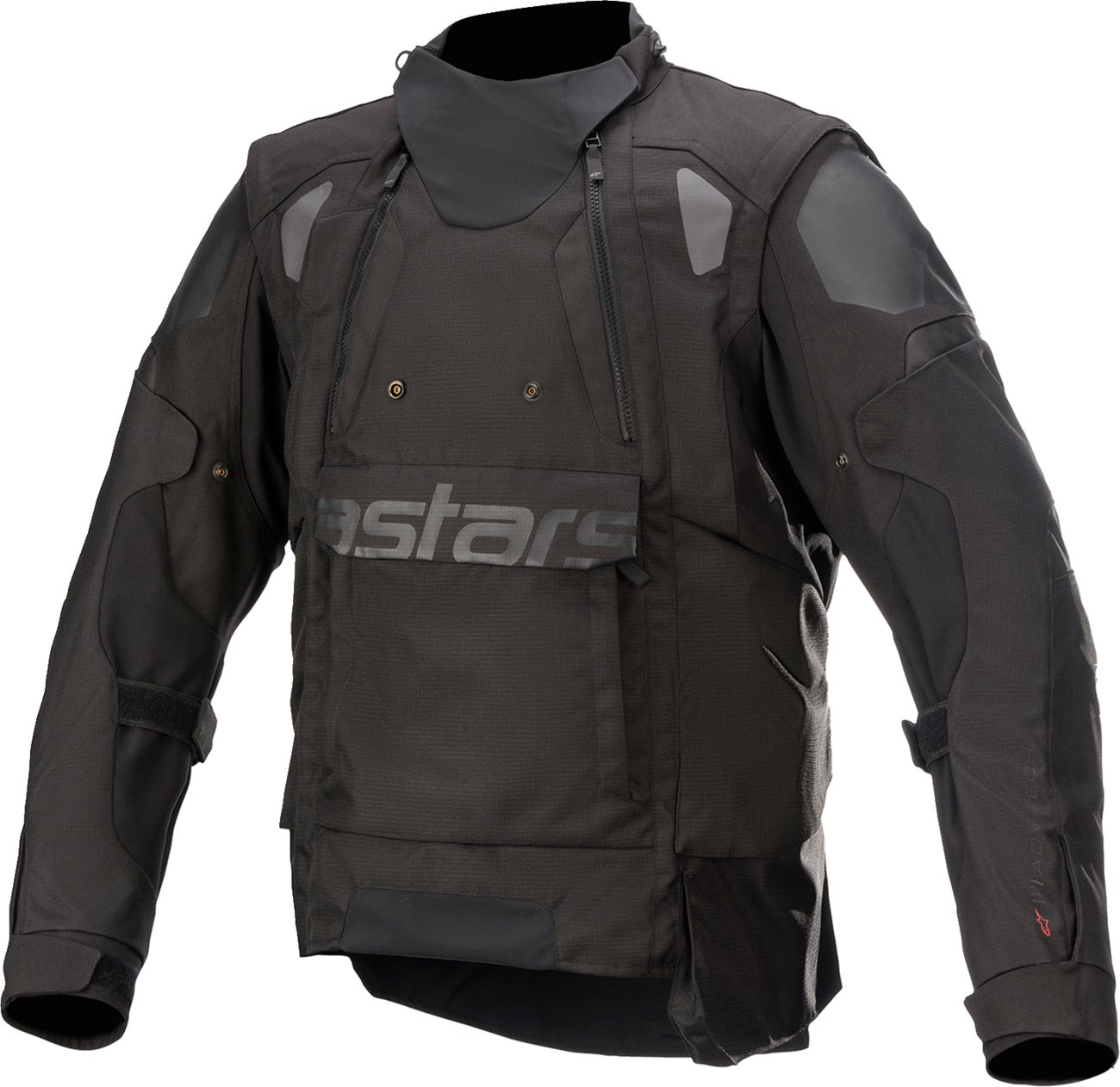 Alpinestars Halo Drystar jacket in black, small size, featuring durable waterproof fabric and protective design for riders.