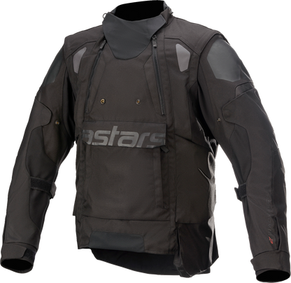 Alpinestars Halo Drystar jacket in black, small size, featuring durable waterproof fabric and protective design for riders.