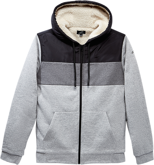 Alpinestars Hoist Hybrid Jacket in gray, size XL, featuring a sleek design and lightweight construction for versatile wear.