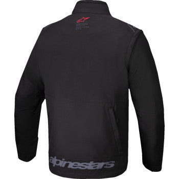 Alpinestars Lite-Dura softshell jacket in black, size XL, featuring a sleek design and softshell material for outdoor wear.