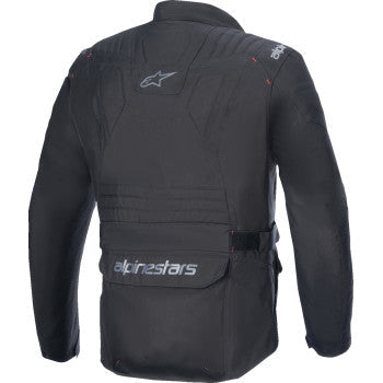Black Alpinestars ST-1 WP jacket in 3XL size, featuring a sleek design with waterproof material and protective details.