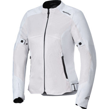 Alpinestars Stella C-1 Air jacket in silver, small size, featuring padded panels and a sleek motorcycle jacket design.