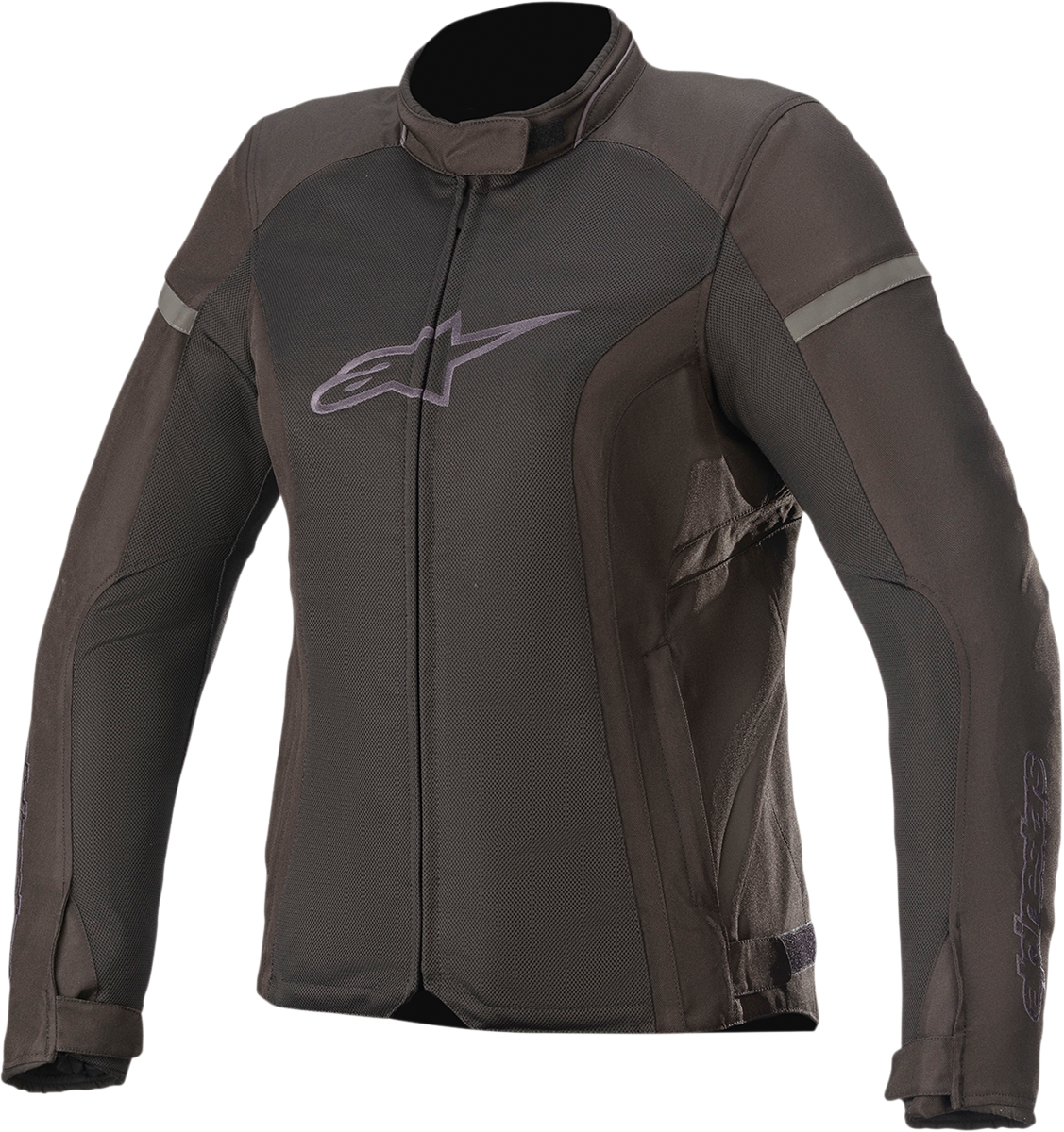 Alpinestars Stella T-Kira V2 Air jacket in black and gray, small size, featuring lightweight, breathable motorcycle jacket design.