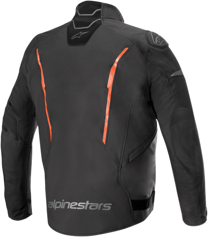 Alpinestars T-Fuse Sport Shell waterproof jacket in black and red, large size, designed for outdoor protection and active wear.