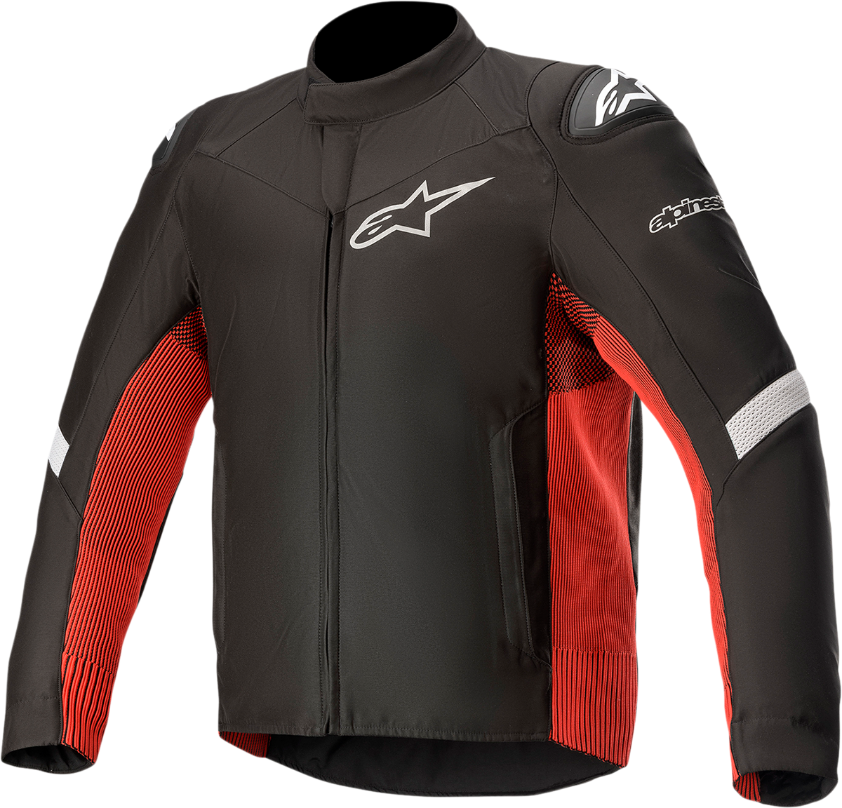 Alpinestars T SP-5 Rideknit jacket in black and red, 2XL, featuring a sleek riding jacket design with protective materials.