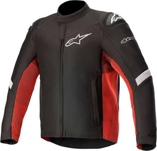 Alpinestars T SP-5 Rideknit jacket in black and red, 2XL, featuring a sleek riding jacket design with protective materials.