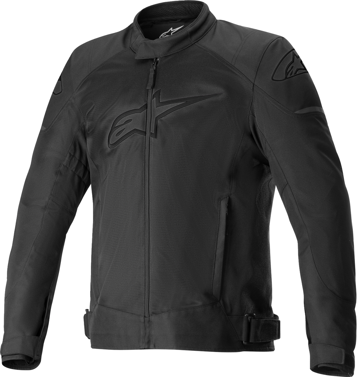 Alpinestars T-SP X Superair motorcycle jacket in black and black, size XL, with protective armor and breathable design.